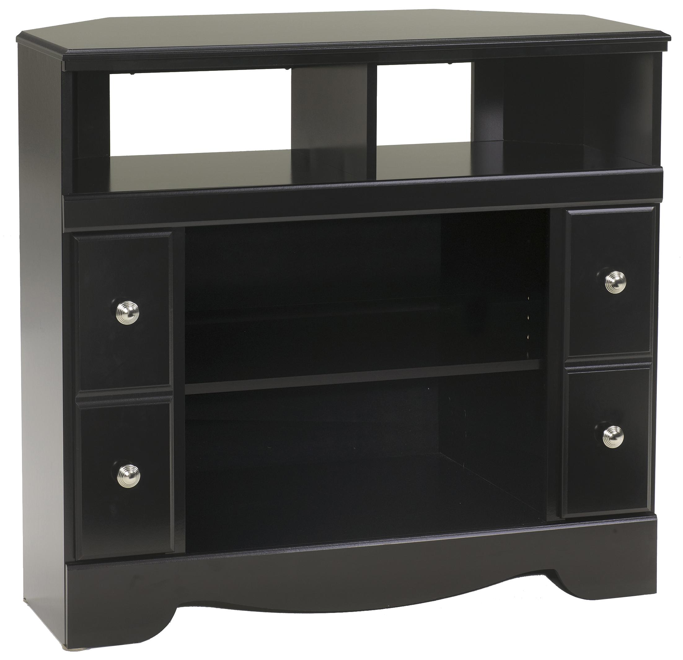 Signature Design by Ashley Shay W27112 Contemporary Corner TV Stand